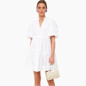 Tuckernuck x Cameron Eubanks Wimberly Eyelet Lace Palmer Dress White Size S